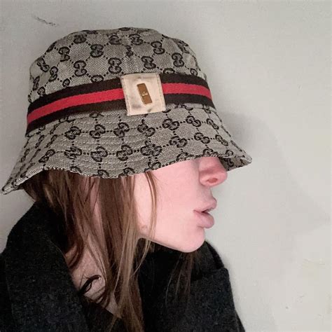 fake gucci hats|authentic gucci bucket hat.